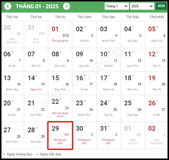 Tết Nguyên đán 2025 là ngày nào dương lịch? Còn bao nhiêu ngày nữa là đến Tết 2025?