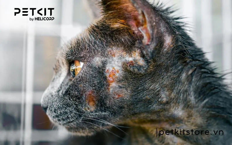 Mèo bị nấm da là gì? Nguyên nhân, triệu chứng và cách trị dứt điểm