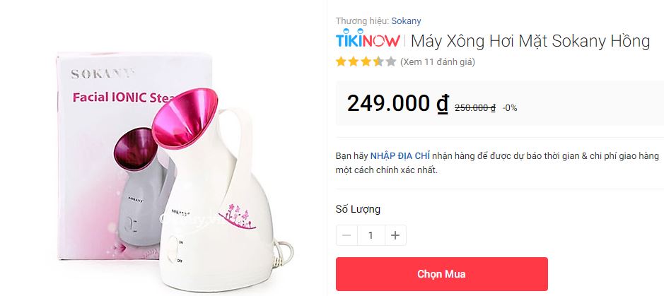 20 máy xông hơi mặt spa tốt nhất và 8 nơi bán giá rẻ