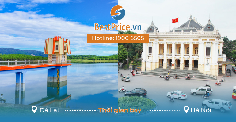 Thời gian bay từ Đà Lạt đến Hà Nội mất bao lâu?