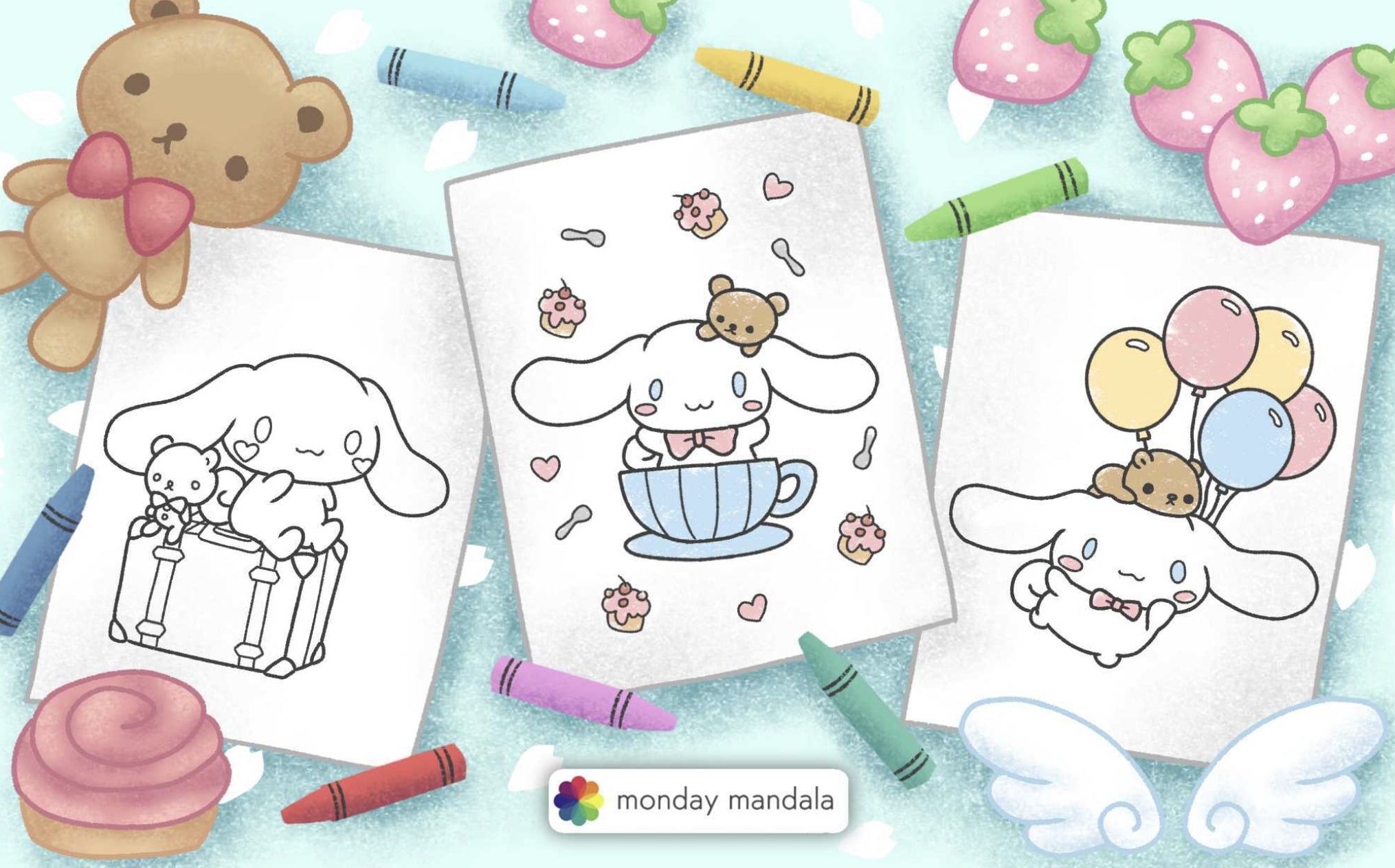 Cinnamoroll Coloring Pages (Free PDF Printables)