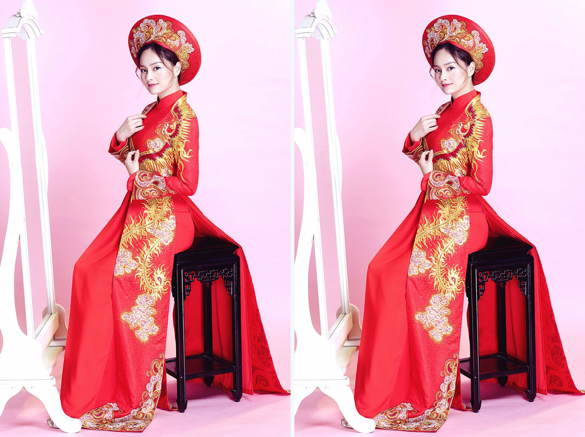 TOP 100 mẫu áo dài đẹp sang trọng được yêu thích nhất 2024