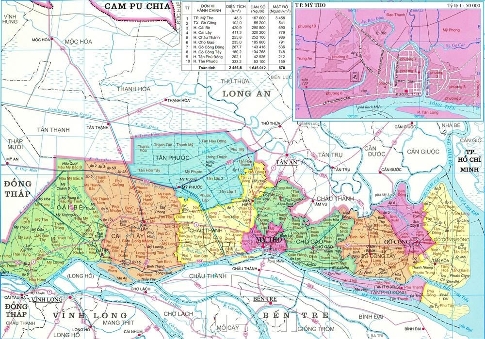 Bản đồ miền Tây, tổng quan các tỉnh miền Tây 