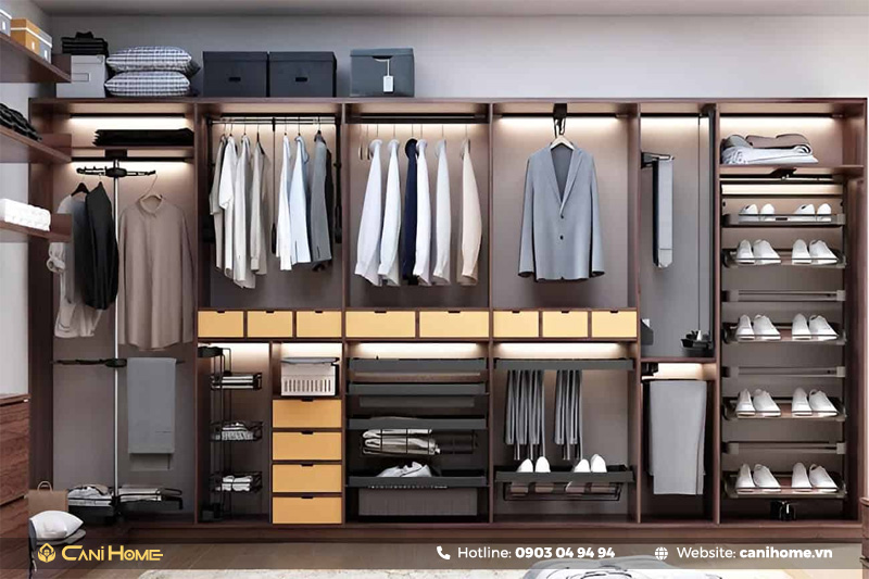 35+ mẫu tủ quần áo thông minh, hiện đại giúp tiết kiệm diện tích