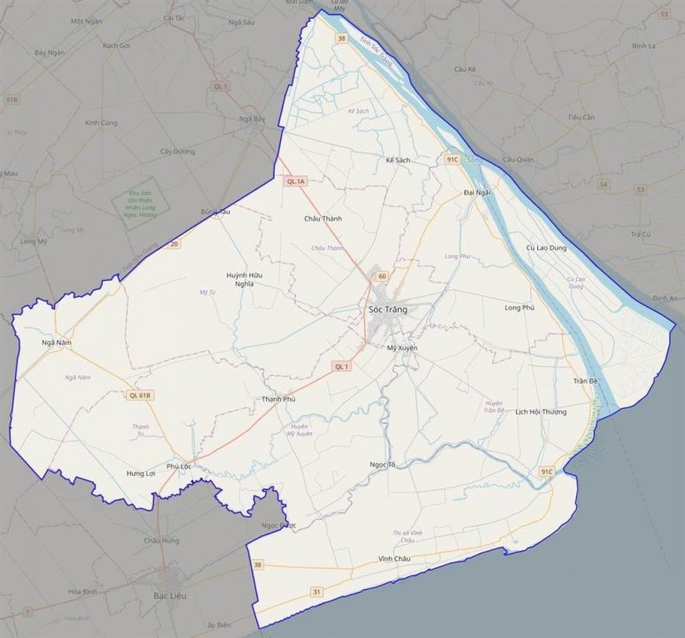 Bản đồ miền Tây, tổng quan các tỉnh miền Tây 