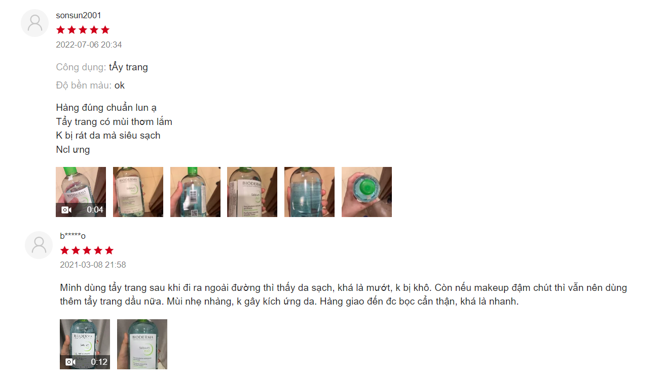 Top 10 nước tẩy trang cho da dầu mụn tốt nhất 2024