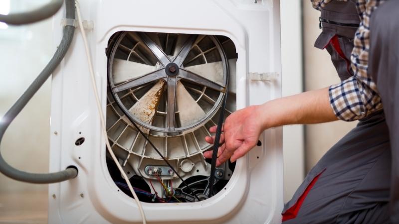 Nguyên nhân máy sấy quần áo không quay và cách khắc phục hiệu quả