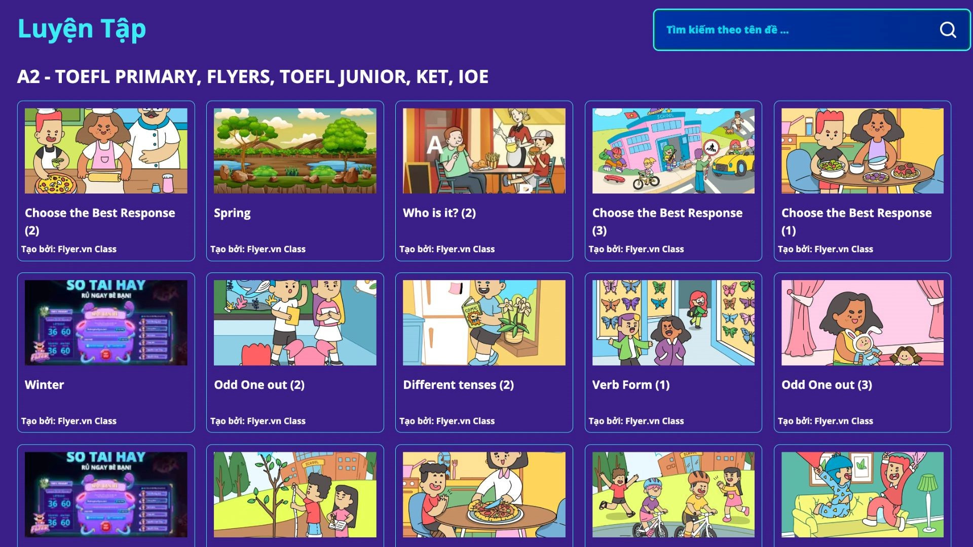 Phòng thi ảo Flyer - ứng dụng hỗ trợ trẻ chinh phục kỳ thi Cambridge, TOEFL