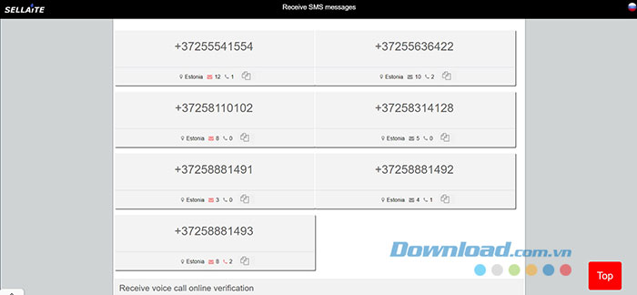 TOP trang web cung cấp số điện thoại ảo miễn phí giống SMSPool