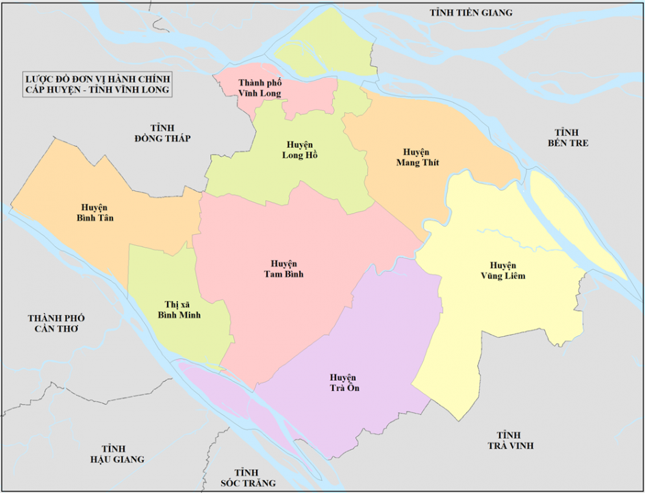 Bản đồ miền Tây, tổng quan các tỉnh miền Tây 