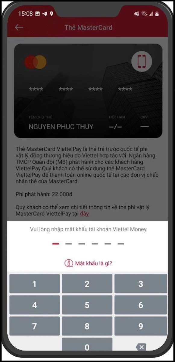 Cách tạo thẻ Visa ảo với Viettel Money để thanh toán quốc tế