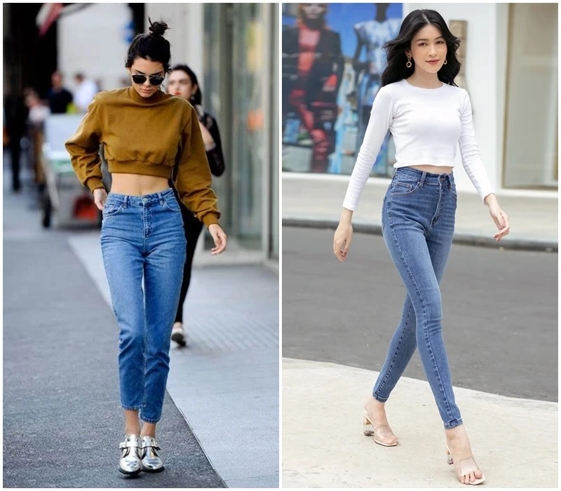 Cách kết hợp áo hở bụng cho nàng trẻ trung, năng động