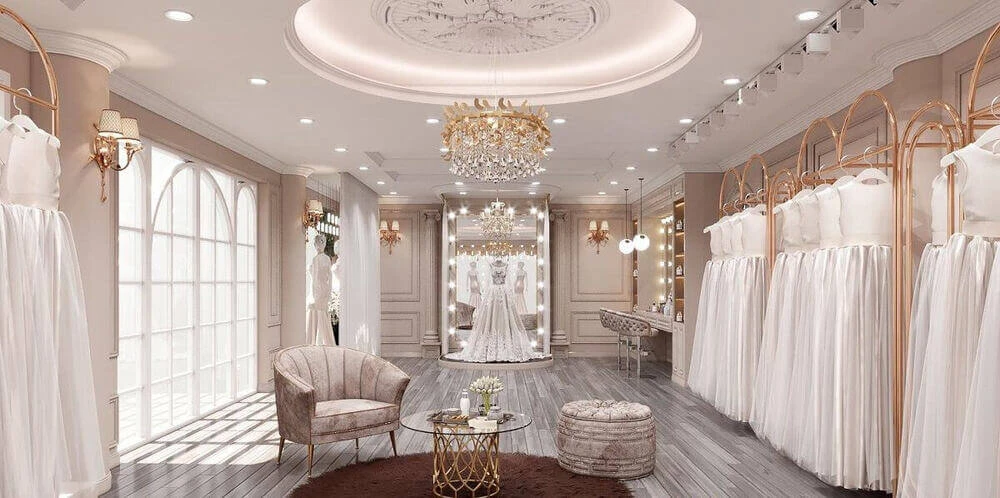 Kinh nghiệm thiết kế showroom áo cưới đẹp – Xu hướng 2024
