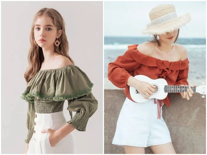 Áo trễ vai duyên dáng