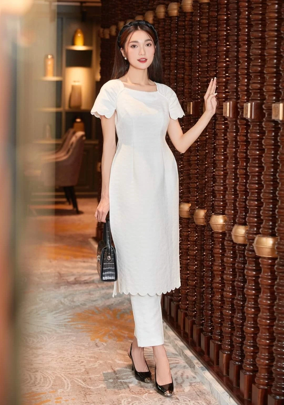 Tóc ngắn mặc áo dài: Xu hướng thanh lịch cho Tết