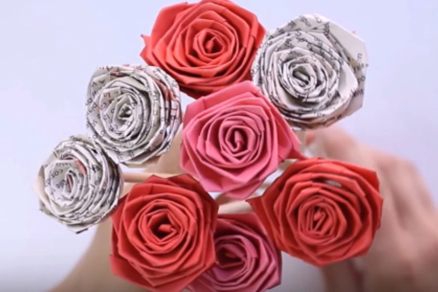 Tổng Hợp 5 Cách Làm Hoa Hồng Bằng Giấy Đơn Giản Để Làm Quà Tặng