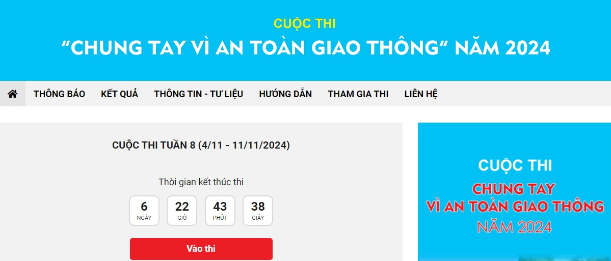 Chung tay vì an toàn giao thông cùng cuộc thi ý nghĩa
