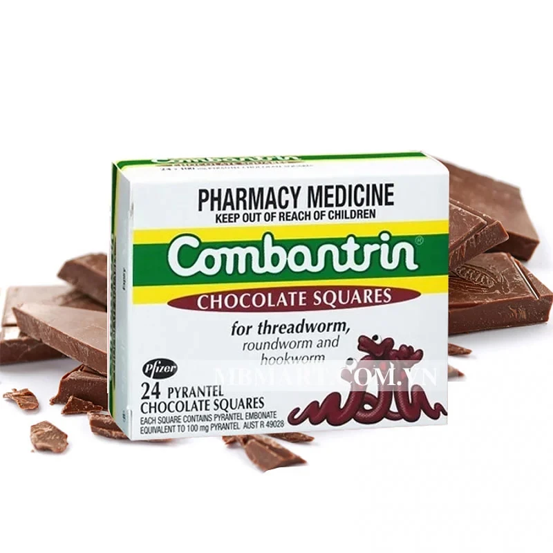Tẩy giun socola Combantrin: Giải pháp an toàn cho trẻ