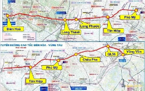 Quy hoạch chi tiết đường cao tốc Biên Hòa - Vũng Tàu