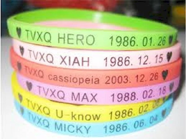 Vòng tay nhựa dẻo, silicon in theo yêu cầu