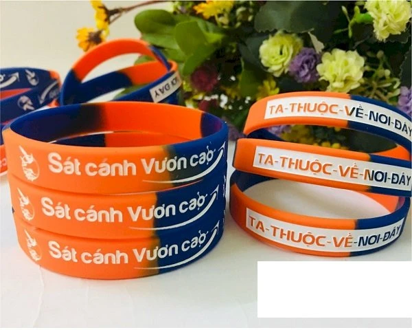 Vòng tay nhựa dẻo, silicon in theo yêu cầu