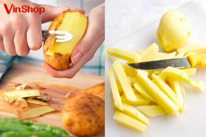 Hướng dẫn làm khoai tây chiên lắc phô mai cho 4 người