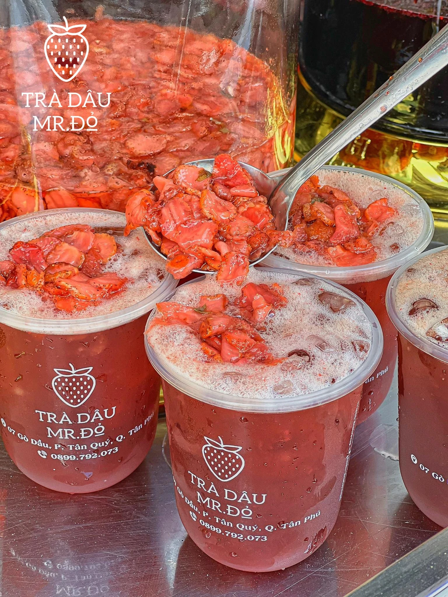 Trà dâu tây ngâm: Thức uống giải nhiệt mùa hè lý tưởng