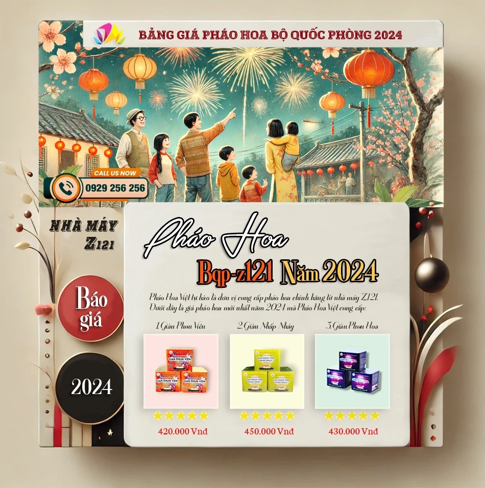 Giá pháo hoa Bộ Quốc Phòng và quy trình kiểm định