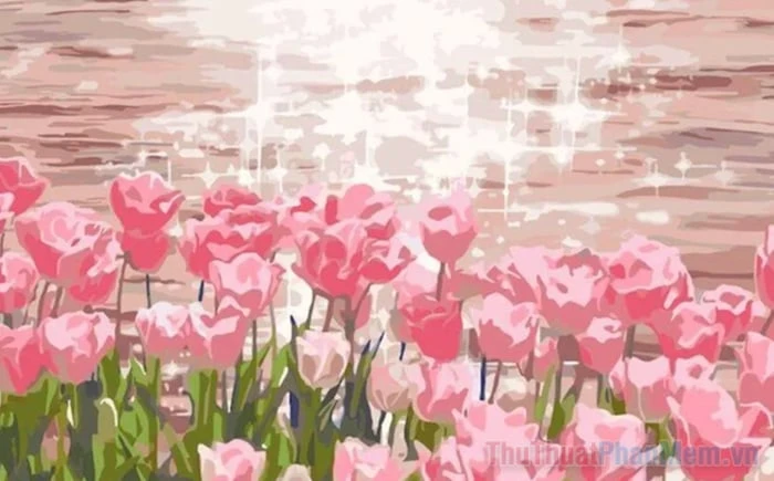 Hình nền hoa tulip vẽ đẹp và ý nghĩa của sắc màu