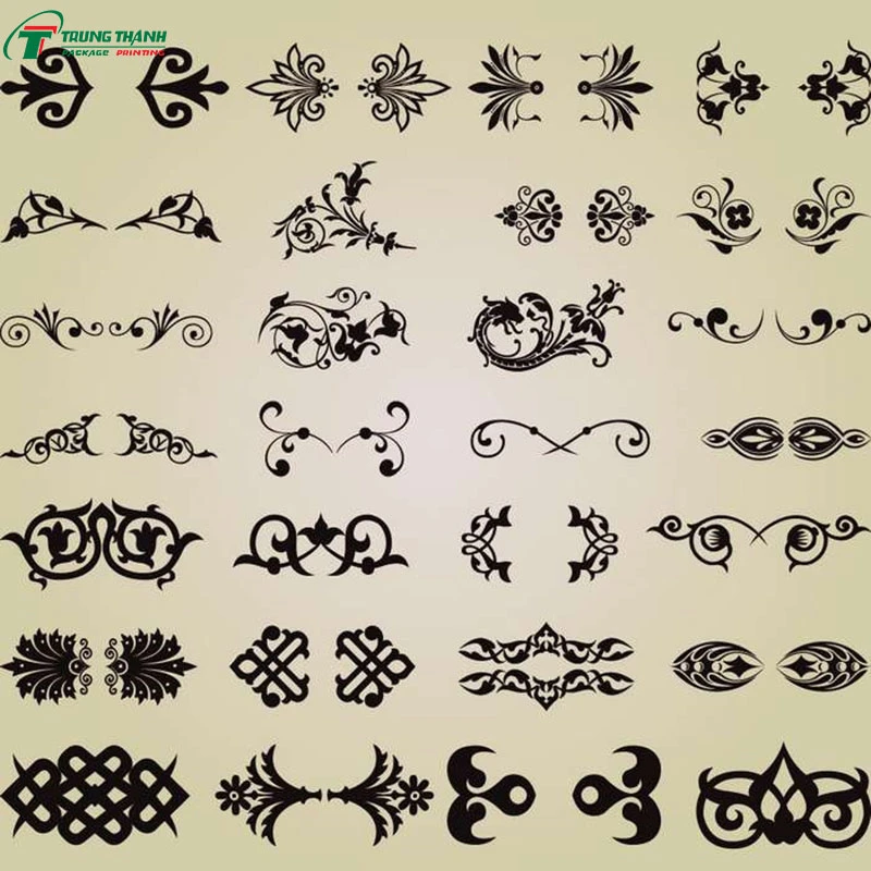 Free Download Mẫu Khung Viền Hoa Văn Vector