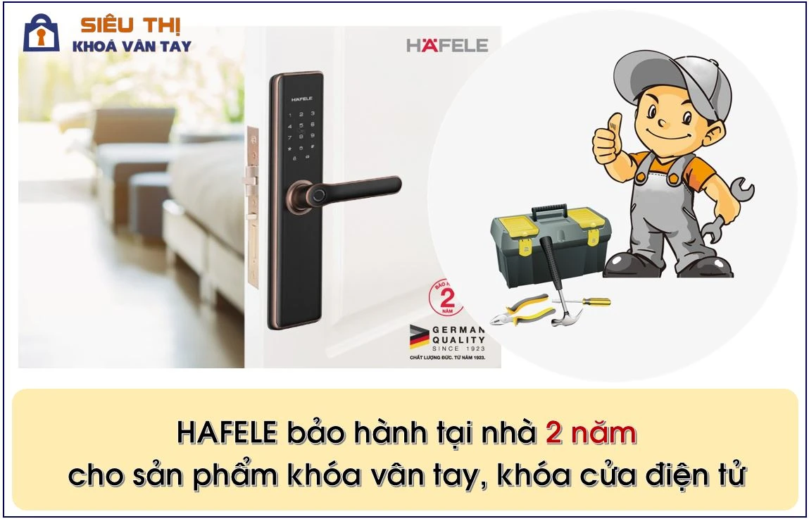 Khóa vân tay Hafele nhập khẩu, sẵn hàng Có trả góp