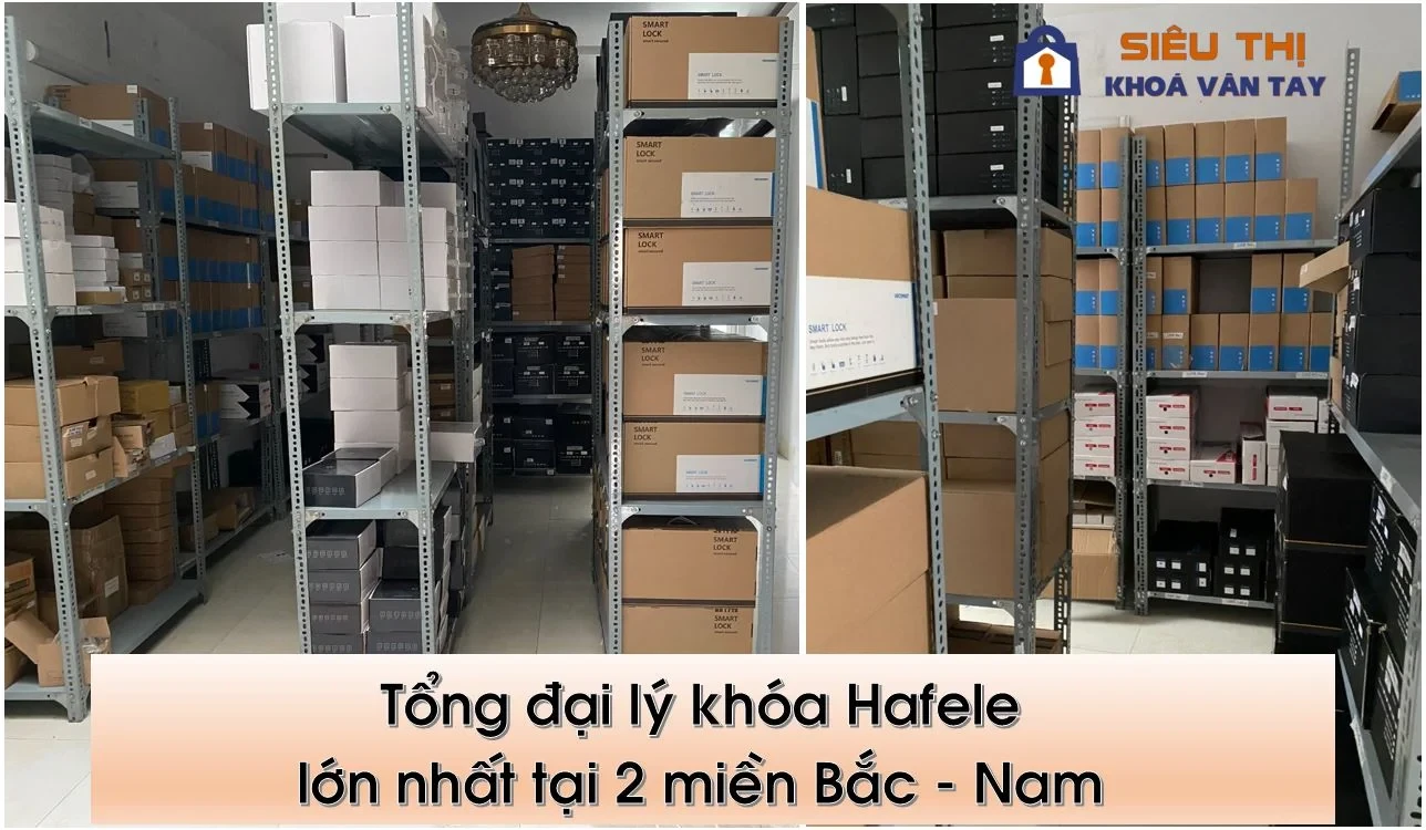 Khóa vân tay Hafele nhập khẩu, sẵn hàng Có trả góp