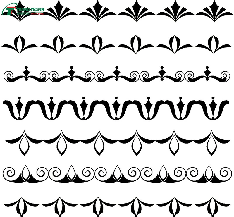 Free Download Mẫu Khung Viền Hoa Văn Vector