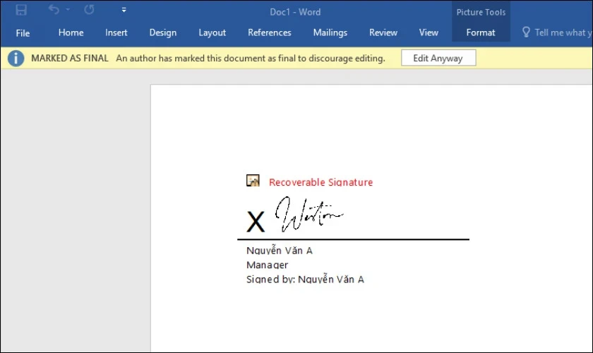 Hướng dẫn chèn chữ ký vào Word cực đơn giản và nhanh chóng