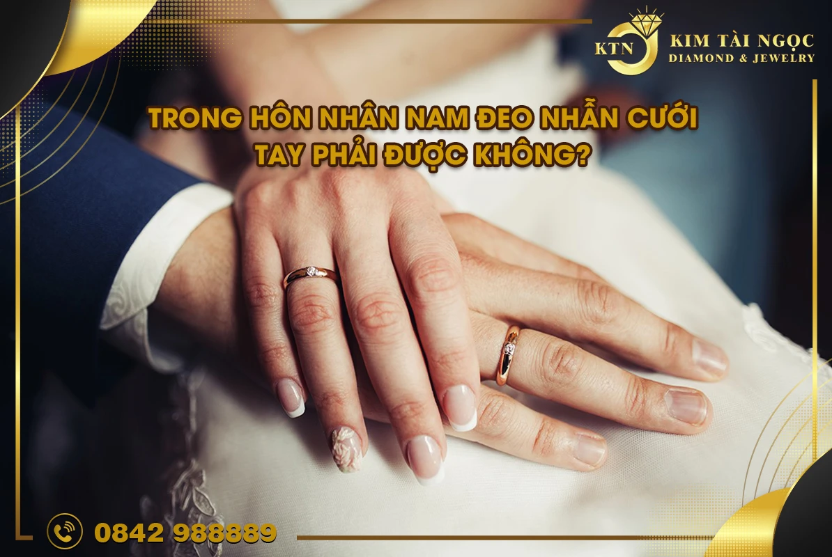 Con trai đeo nhẫn cưới tay nào phù hợp nhất