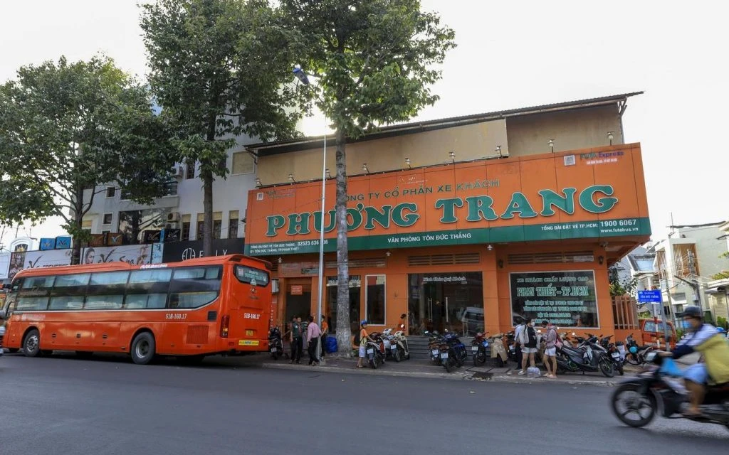 Trạm trung chuyển xe Phương Trang ở các khu vực