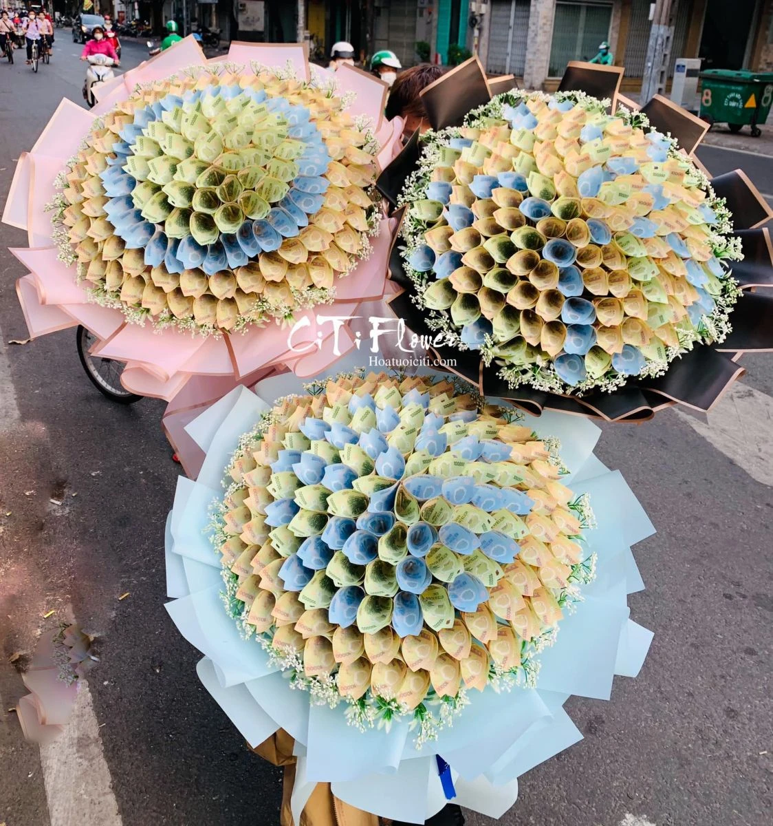 Bó hoa tiền: Xu hướng quà tặng sáng tạo mới