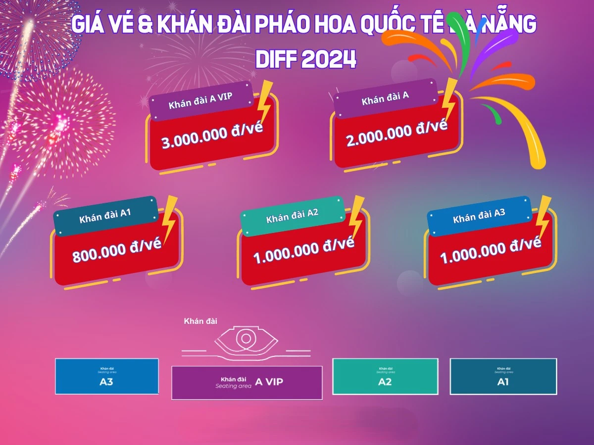 Lịch bắn pháo hoa Lễ Hội Pháo Hoa Quốc Tế Đà Nẵng 2024 (DIFF)