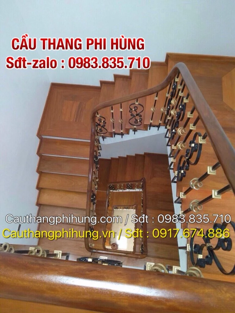 Tay vịn cầu thang sắt: Giải pháp cho không gian sống hiện đại