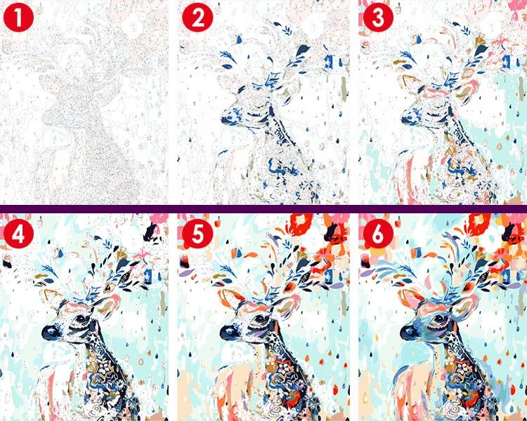 Tranh sơn dầu số hóa Madoca mã 92 - Tranh tô màu theo số độc đáo, mới lạ