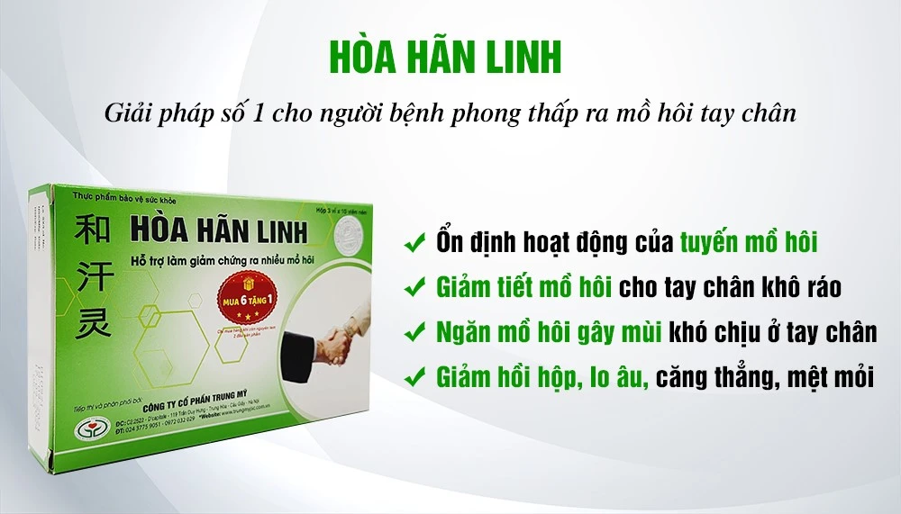 Phong thấp ra mồ hôi tay chân - Nguyên nhân và cách trị hiệu quả