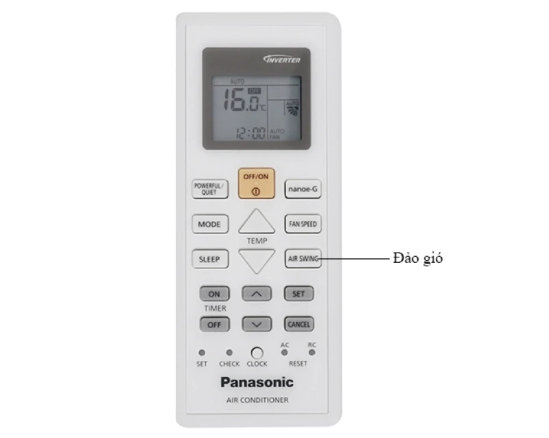 Hướng dẫn sử dụng điều khiển điều hòa Panasonic