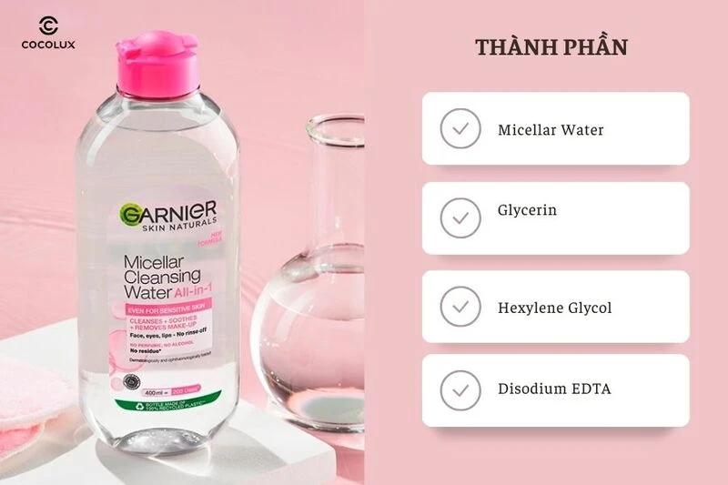 Review Nước Tẩy Trang Garnier Hồng Micellar Cleansing Water For Sensitive Skin Cho Da Nhạy Cảm