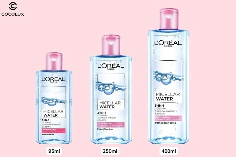 Review nước tẩy trang loreal màu hồng cho da khô