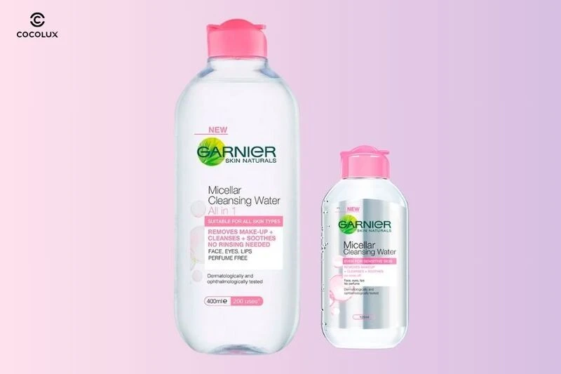 Review Nước Tẩy Trang Garnier Hồng Micellar Cleansing Water For Sensitive Skin Cho Da Nhạy Cảm
