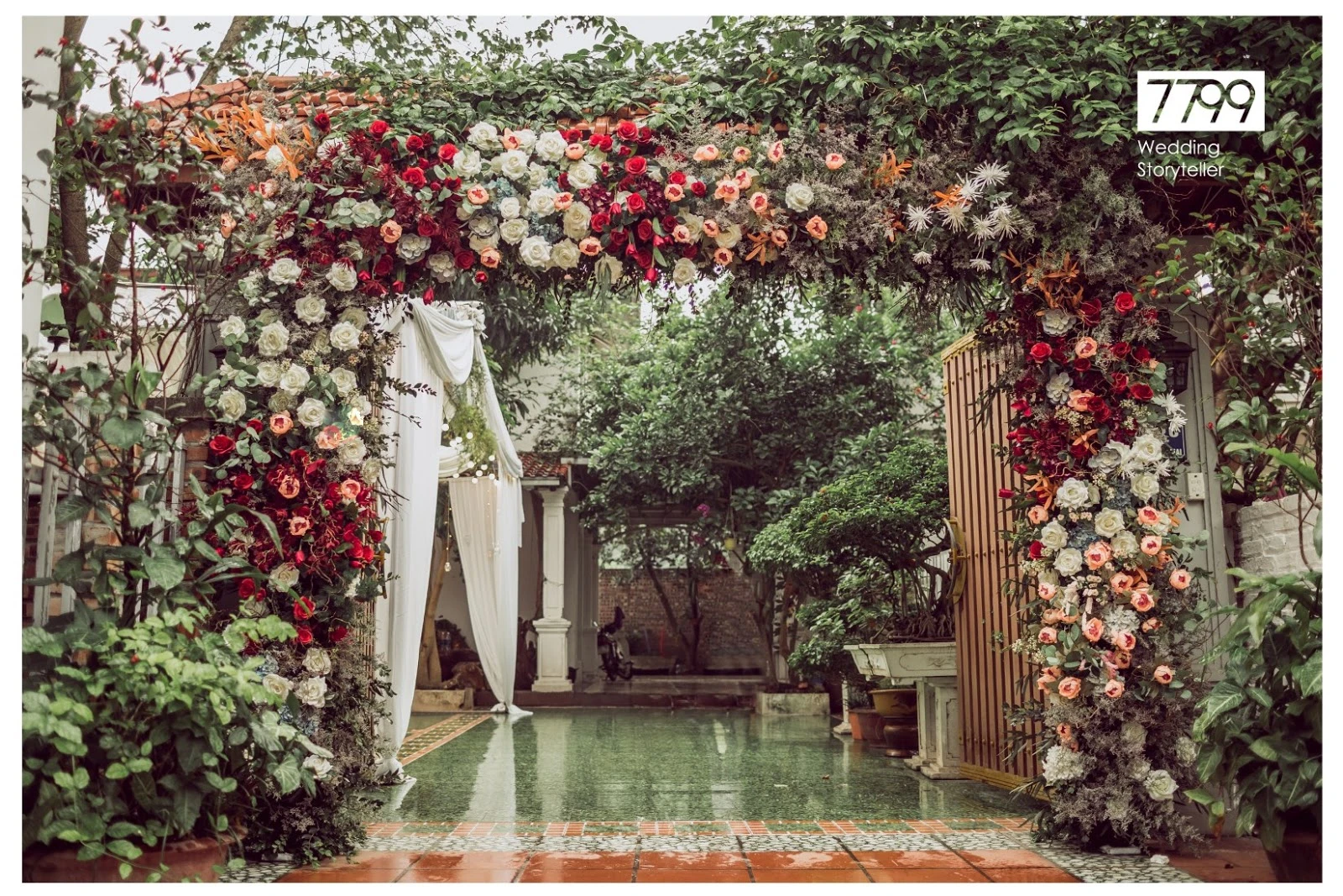 20 Mẫu cổng hoa cưới đẹp