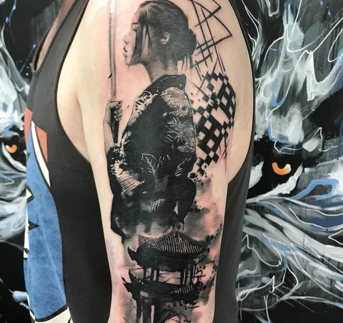 Top hình xăm bắp tay nam Nhật cổ đẹp nhất