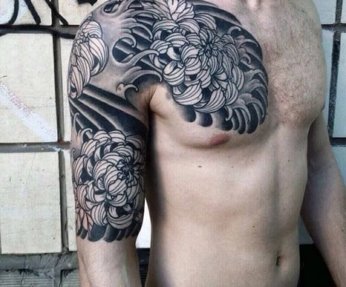 Top hình xăm bắp tay nam Nhật cổ đẹp nhất