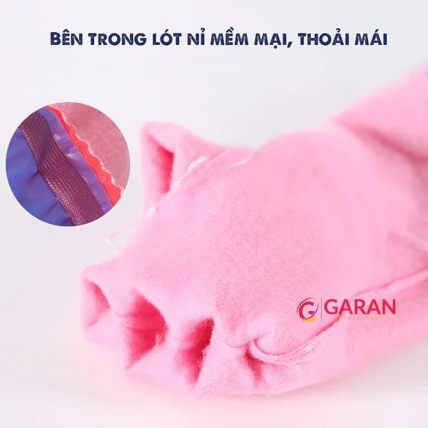 Găng Tay Rửa Bát, Vệ Sinh, Nội Trợ Bằng Cao Su Lót Nhung Chống Thấm Nước Dài 45cm