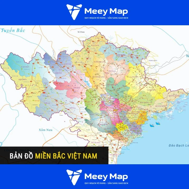 Bản đồ Tây Bắc khổ lớn phóng to mới nhất